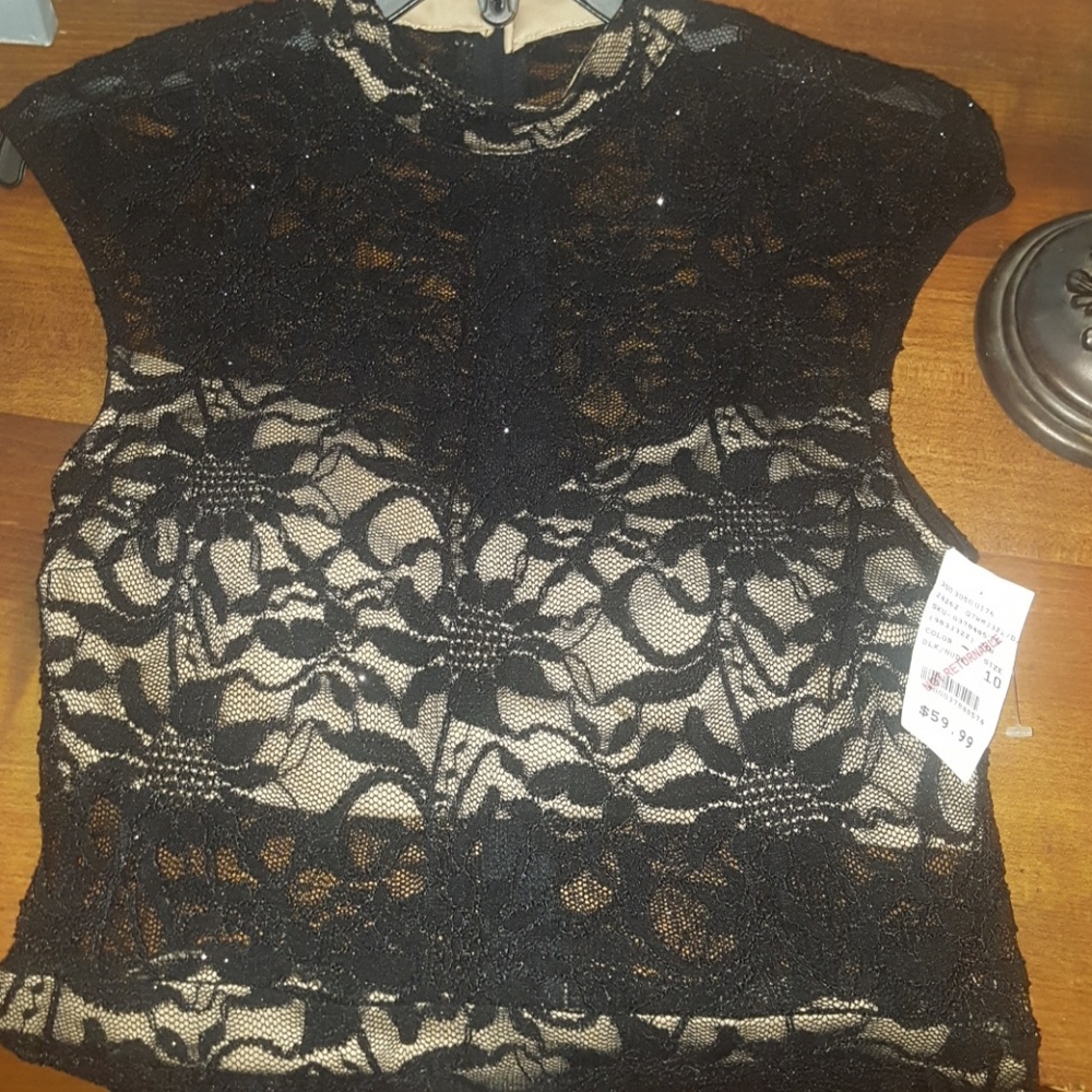 Lacy party dress evening NWT black - Picture 3 of 4
